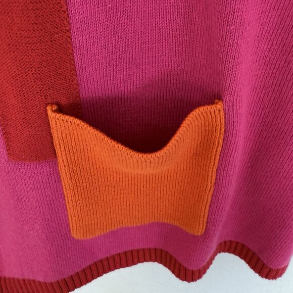 Susan Bristol Sz CL Vintage NWT Full Zip Cotton Cardigan Jacket Sweater Y2K Pink - Picture 7 of 15